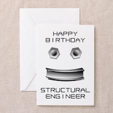 Structural Engineer Birthday (Blank) Greeting Card for