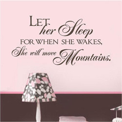 2005 let her sleep nursery decal our let her sleep wall decal provides