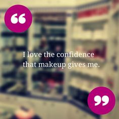 love the confidence that makeup gives me. #makeup #confidence More