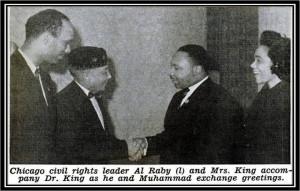The Hon. Elijah Muhammad and Mr & Mrs. Martin Luther King Jr.