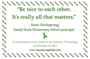 ... Hook Elementary Let's remember those lost a year ago in the Newtown