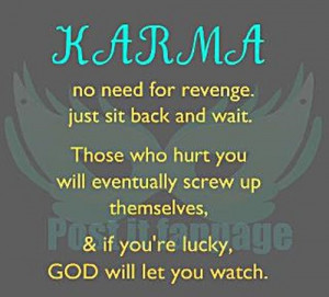 No need for revenge!