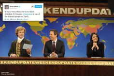 Taran Killam shouts out writer Alex Baze and the entire Weekend Update ...