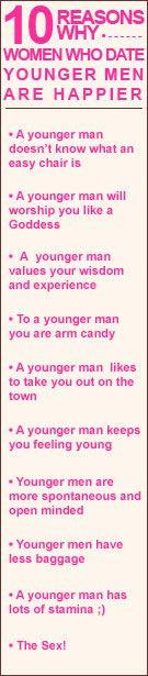... dating tips | Humor | Quotes | 10 Reasons why women who date younger