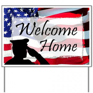 ... Force Gifts > Air Force Yard Signs > Military Welcome Home Yard Sign