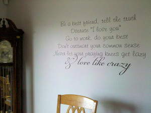 Love Like Crazy Wall Decals