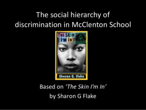 The Skin I'm In' (Sharon G Flake) social hierarchy and values lesson ...