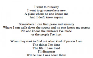 alone, lonely, poem, poetry, runaway