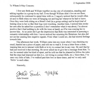 Character Witness Letter