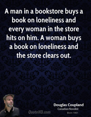 man in a bookstore buys a book on loneliness and every woman in the ...