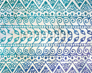 ... aztec pattern, henna pattern, henna art, turquoise, minimalist, purple