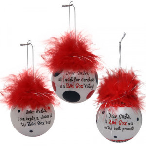 Boston Red Sox 3-Pack Team Sayings Ornaments