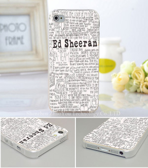 ... ed-sheeran-quotes-Style-Hard-Transparent-PC-Case-Cover-for-iphone-5