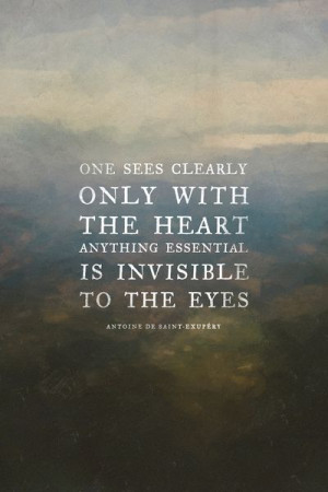 ... Little Prince Antoine de Saint Expury | children's books wisdom quote