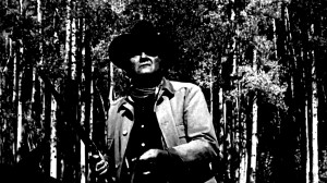 ... White: John Wayne as Marshall Reuben J. 'Rooster' Cogburn in True Grit