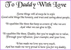 10. To Dad With Love Poem