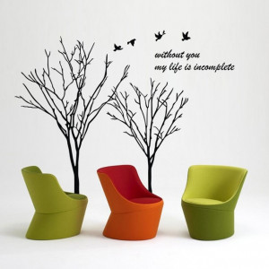 ... You My Life Is Incomplete Quotes with Birds modern-kids-wall-decor