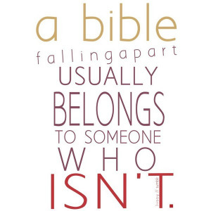 bible fallingapart usually belongs to.....