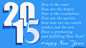 Happy New Year Quotes Wishes SMS Messages Inspirational Sayings 2015