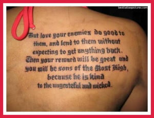 Tattoo Bible Quotes Life Lessons...