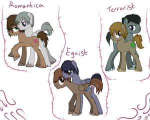 Junjou Romantica Ponies by Potates-Chan