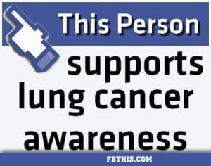 This Person Supports Lung Cancer Awareness.