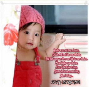 Good morning quotes with baby