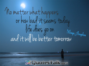 No matter what happens