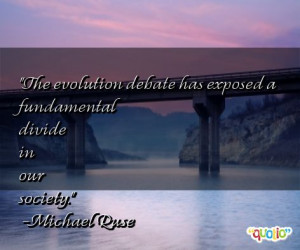 The evolution debate has exposed a fundamental