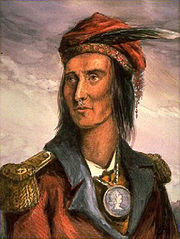 Tecumseh , by BensonLossing in 1848 based on 1808 drawing.