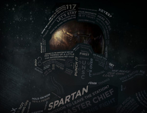HALO 4: Master Chief Recreated Using Typography