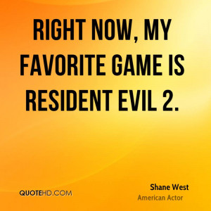 Right now, my favorite game is Resident Evil 2.