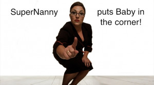 Funny Nanny Goat Pushing Stroller Cartoon Tiles