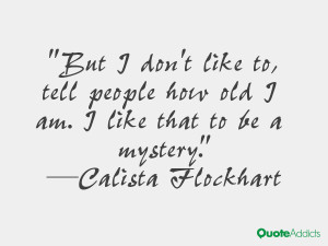 Well, I don't think I've ever consciously come up with tricks and ...