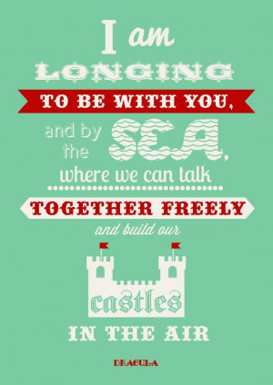 Romantic quote print poster - Dracula