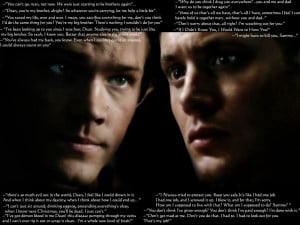 The Winchesters Sam and Dean's several quotes