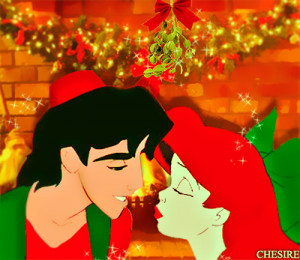 Christmas with Ariel & Aladdin - aladdin-and-ariel Photo