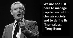 Tony Benn crisis quote