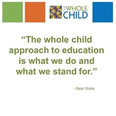 Supporting the whole child in education is so important! More