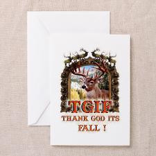 TGIF thank god its fall, yes Greeting Cards (Pack for