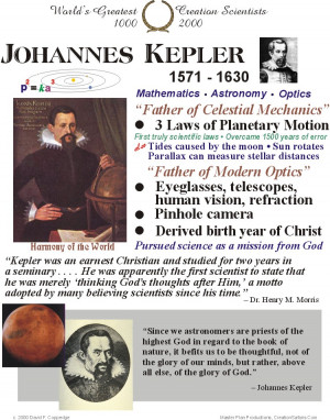 Johannes Kepler 1571 - 1630
