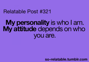 attitude, boy, girl, me, personality, purpur, quote, teenquote, text ...