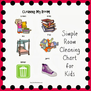 Clean Your Room Room cleaning chart for