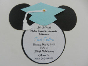 Mickey Mouse Graduation Invitation Party Idea