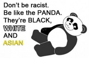 Don’t Be Racist. Be Like The Panda. They’re Black, White And Asian ...