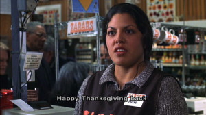 ... Happy Thanksgiving… it's your turn to say Happy Thanksgiving back