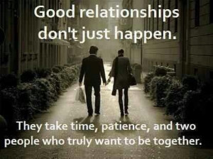 Relationships take work