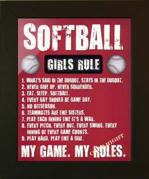 SOFTBALL GIRLS RULE