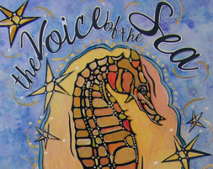 Blue Sea Seahorse Art Print - Sea I nspired Decor - Sea Creature Image ...