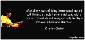 of doing instrumental music I still like just a simple instrumental ...
